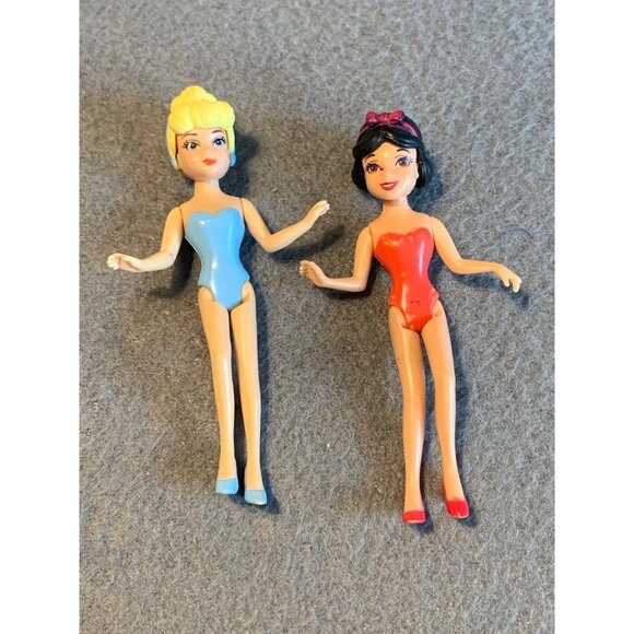 2009 Mattel Disney Princess Polly Pocket Dolls Set of 2 Cinderella and Snow Whit - Picture 6 of 10